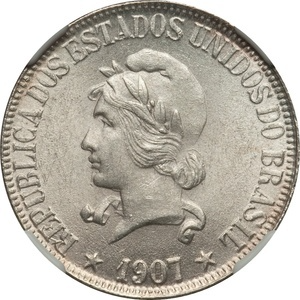 Moeda de 1000 réis, 1906